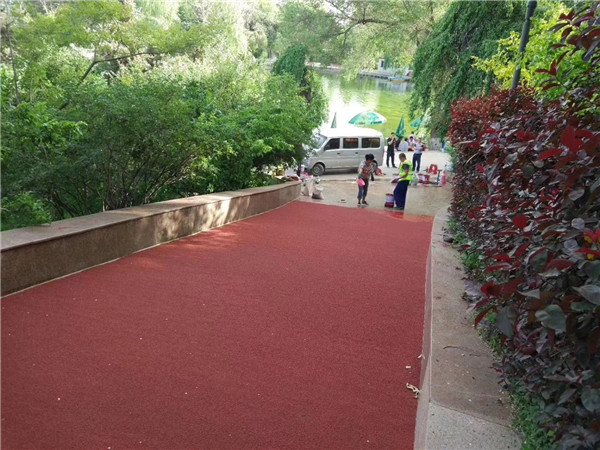 天水彩色路面施工